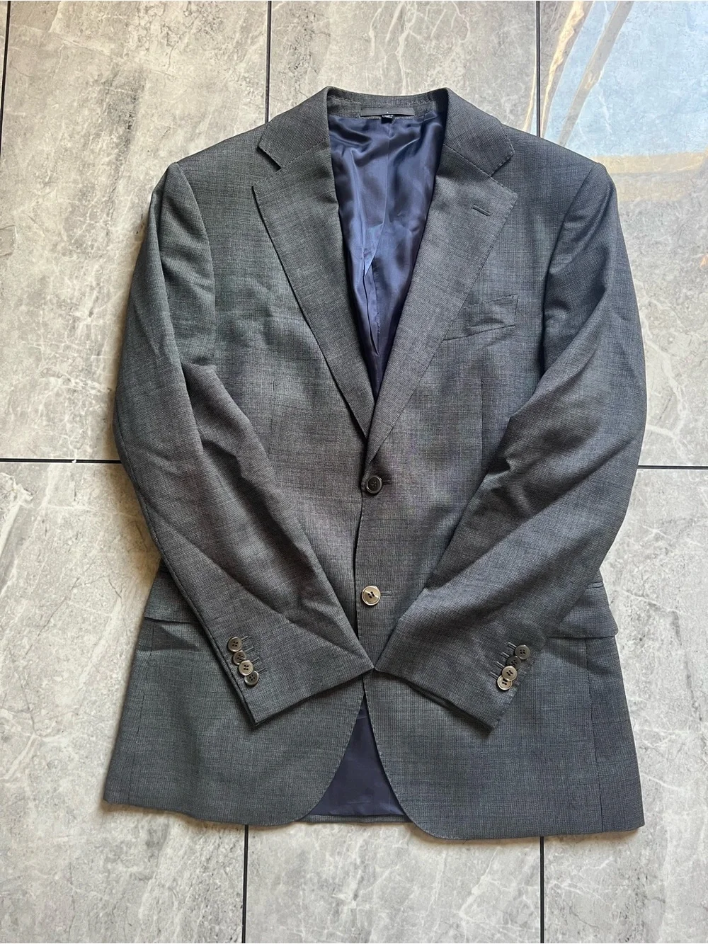 Suitsupply Mens Vitale Barberis Canonico Perennial Super110s Wool SuitJacket 38R